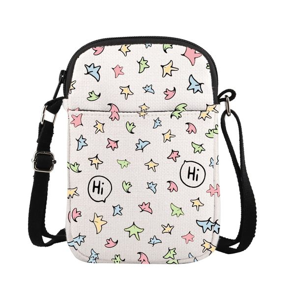 Hi Hi Leaves Crossbody Bag - Adult Eco-Conscious Gift Crossbody <3 - Picture 1 of 7